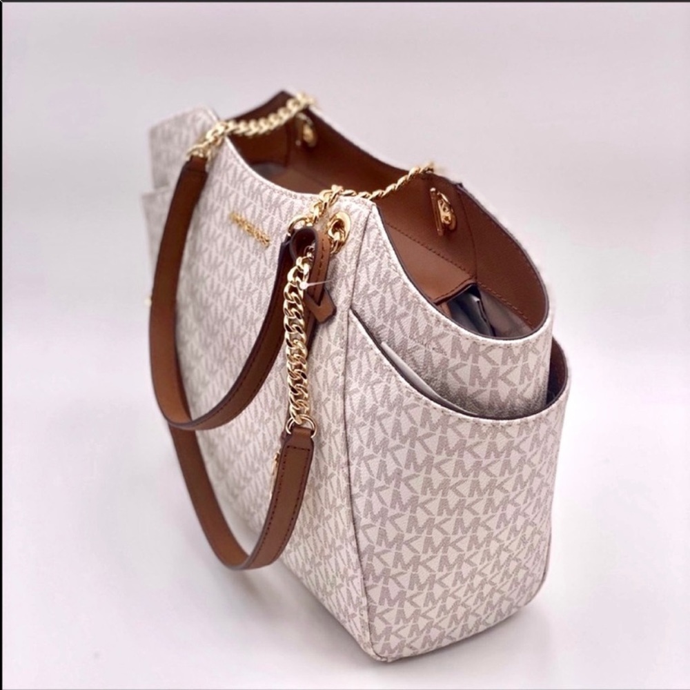 Michael Kors LG Chain Shldr Tote Jet Set Tote - Picture 6 of 11